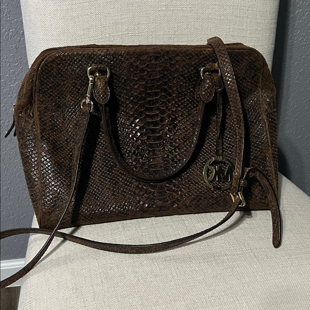 Michael Kors Dillon Women's Bag in Walnut Snake